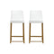 Denmark Gold Steel Counter Stool-Set of 2