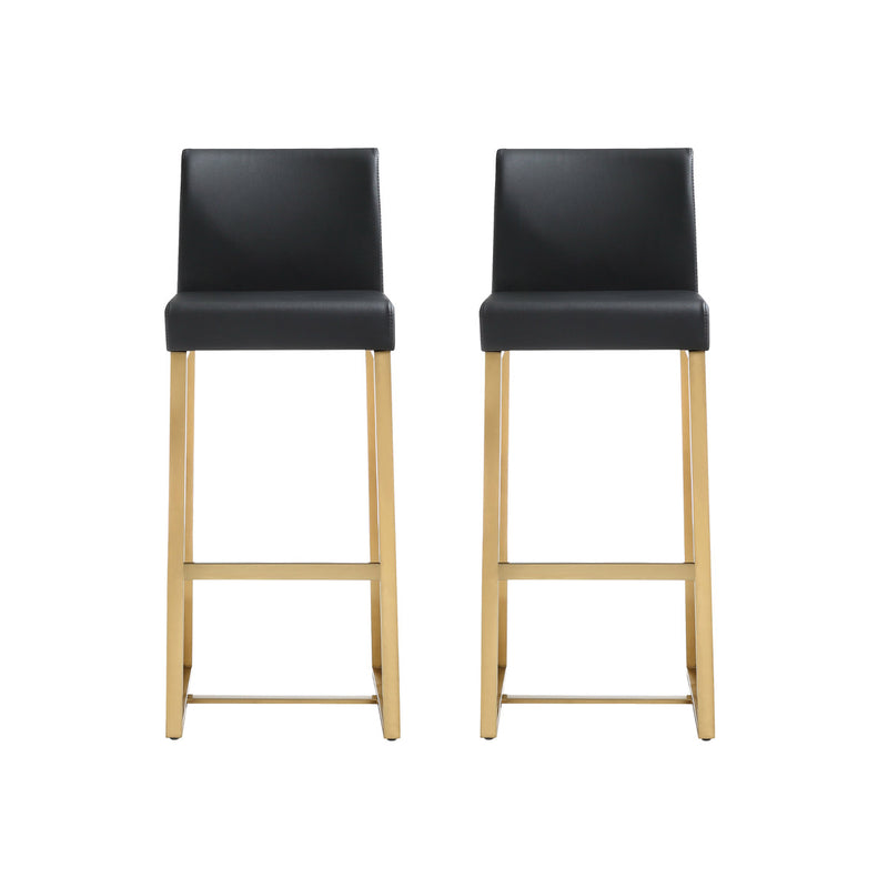 Denmark Gold Steel Barstool-Set of 2