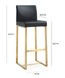 Denmark Gold Steel Barstool-Set of 2