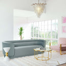 Macie Sea Blue Velvet Sofa