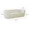 Macie Cream Linen Sofa