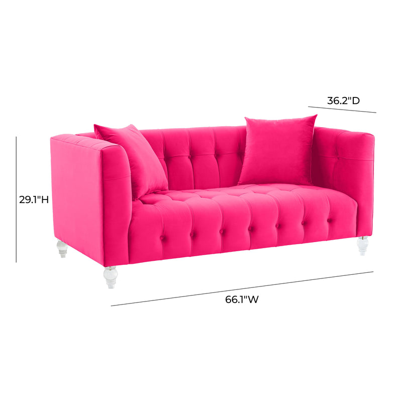 Bea Velvet Loveseat