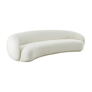 Kendall Cream Velvet 120" Sofa