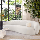 Kendall Cream Velvet 120" Sofa