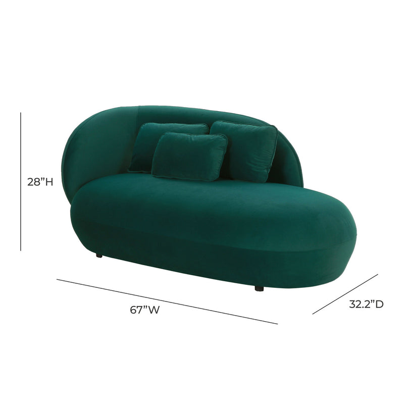 Galet Velvet Chaise