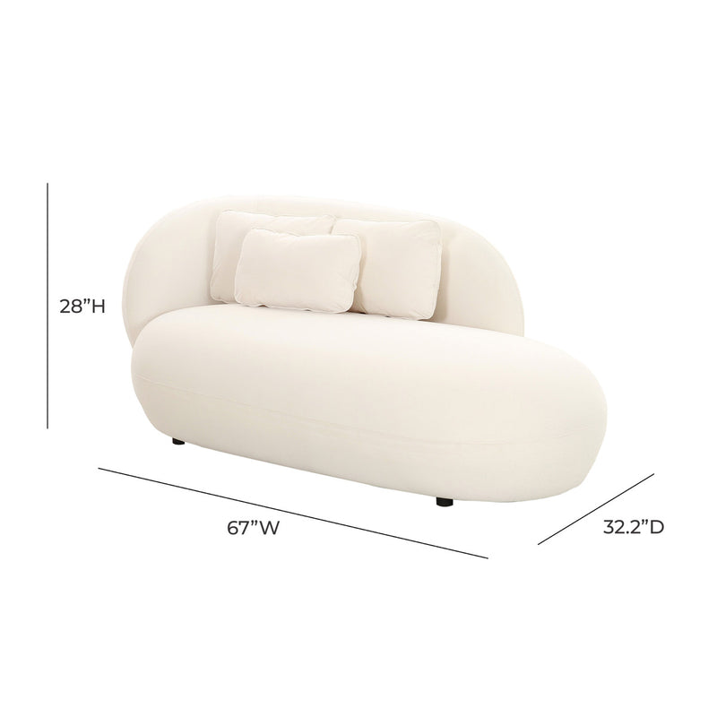 Galet Velvet Chaise
