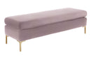 Delilah Textured Velvet Bench