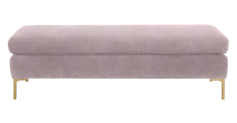 Delilah Textured Velvet Bench