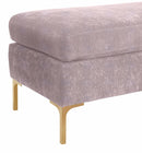 Delilah Textured Velvet Bench