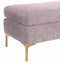 Delilah Textured Velvet Bench