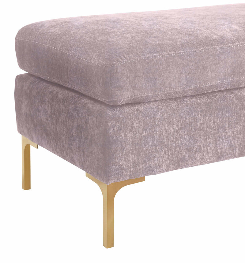 Delilah Textured Velvet Bench