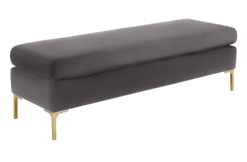 Delilah Textured Velvet Bench