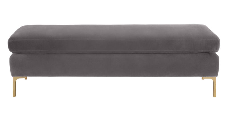 Delilah Textured Velvet Bench