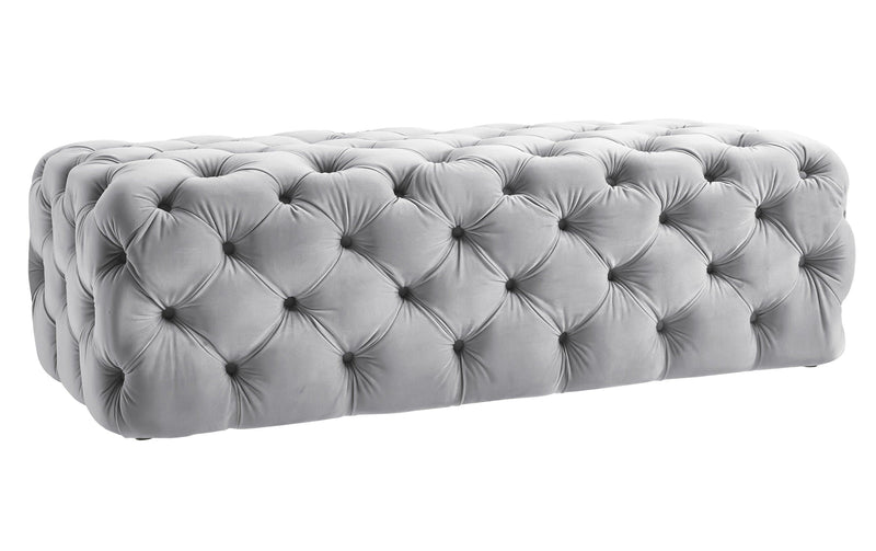 Kaylee Jumbo Velvet Ottoman