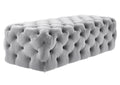 Kaylee Jumbo Velvet Ottoman