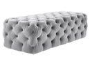 Kaylee Jumbo Velvet Ottoman