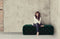 Kaylee Jumbo Velvet Ottoman