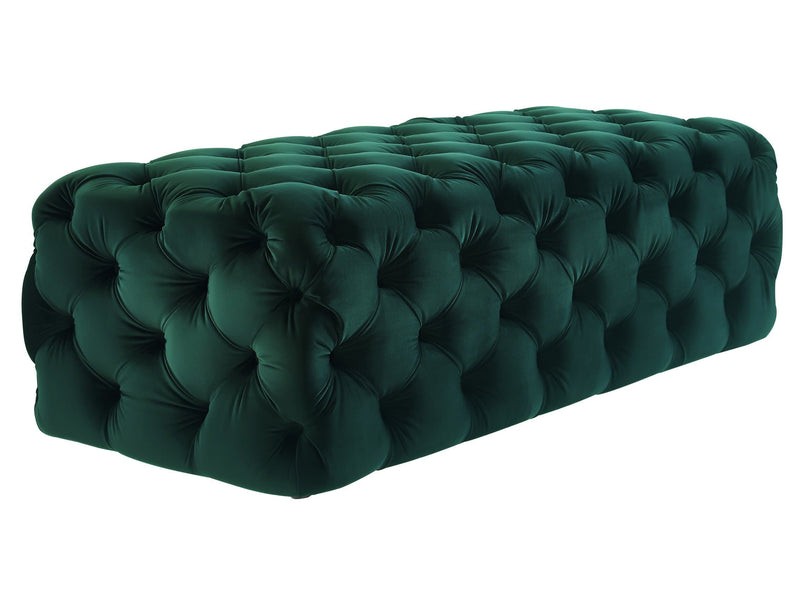 Kaylee Jumbo Velvet Ottoman