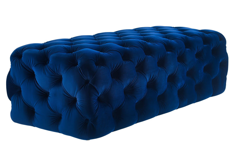 Kaylee Jumbo Velvet Ottoman