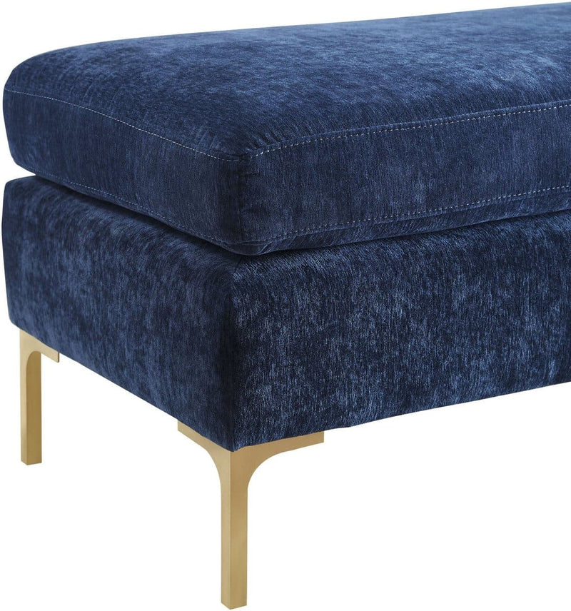 Delilah Textured Velvet Bench