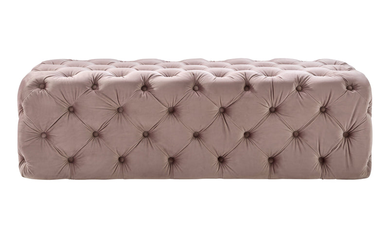 Kaylee Jumbo Velvet Ottoman