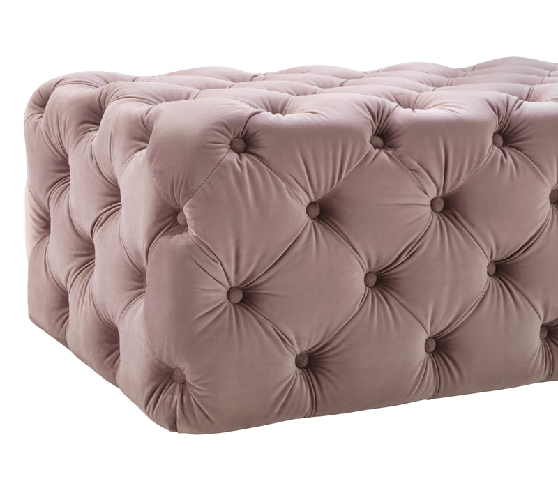 Kaylee Jumbo Velvet Ottoman