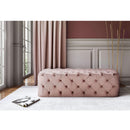 Kaylee Jumbo Velvet Ottoman