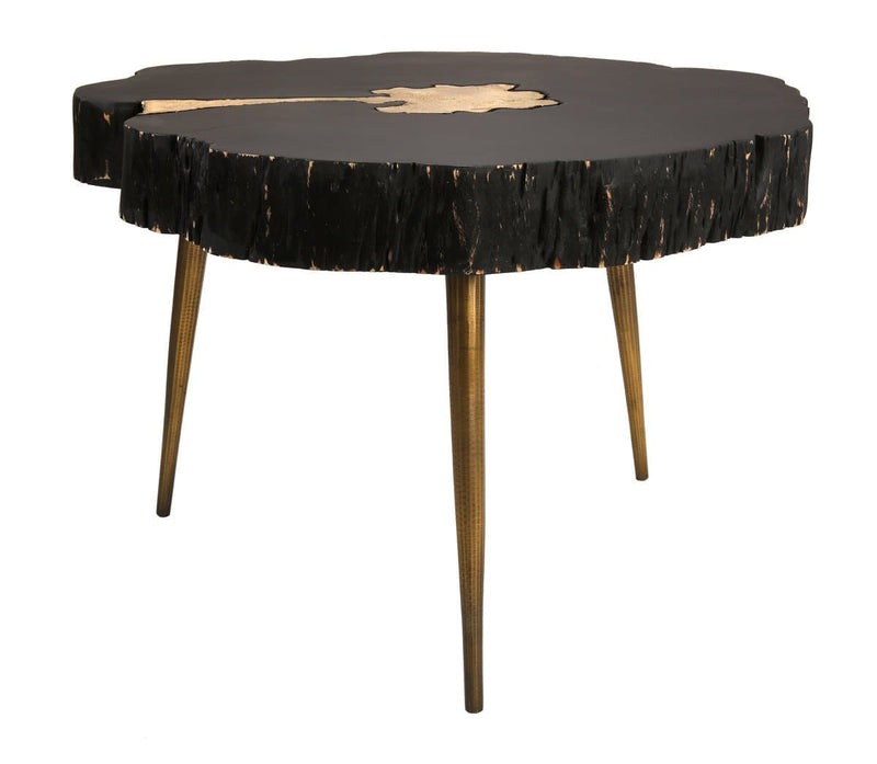 Timber Black And Brass Coffee Table