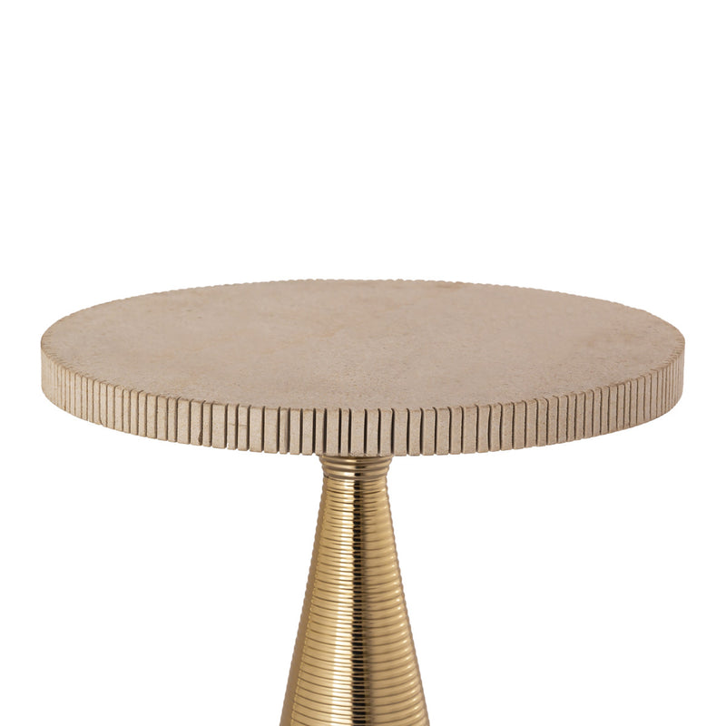 Celeste Ribbed Side Table