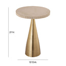 Celeste Ribbed Side Table