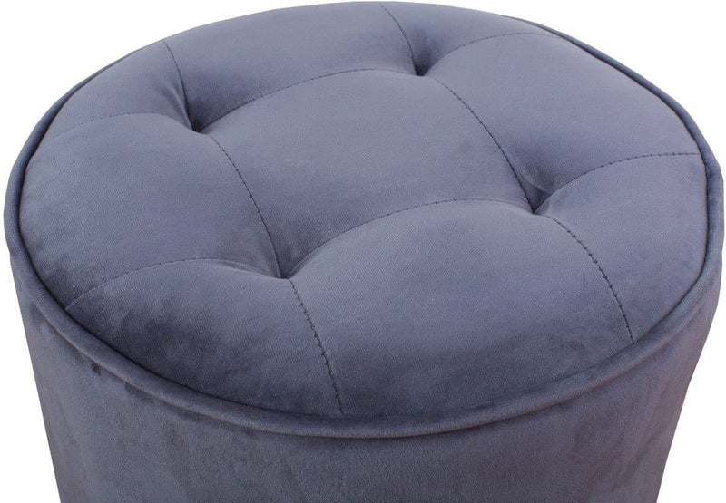 Luna Velvet Ottoman