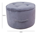 Luna Velvet Ottoman