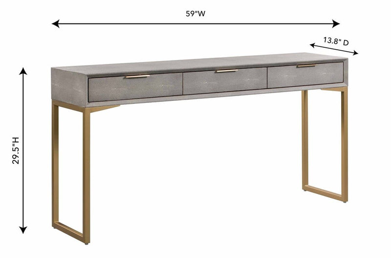 Pesce Shagreen Console