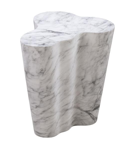 Slab Marble Tall Side Table