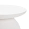 Aloe White Concrete Side Table