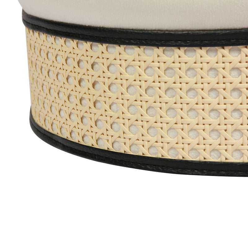 Ivy Velvet Ottoman