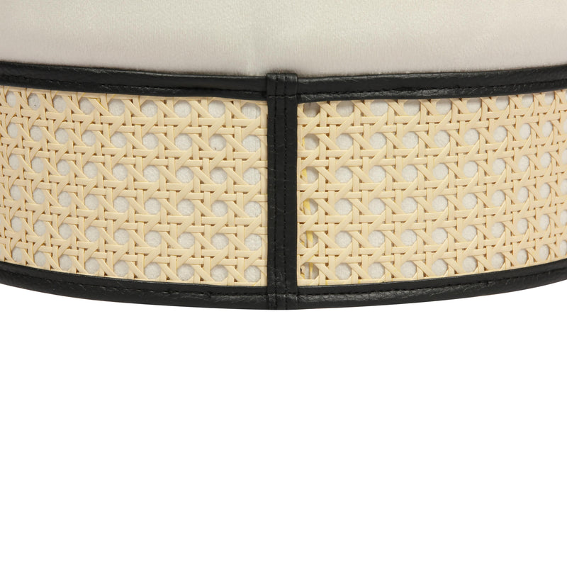 Ivy Velvet Ottoman