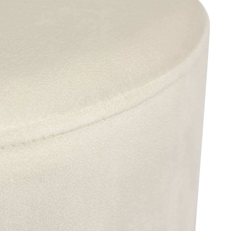 Ivy Velvet Ottoman