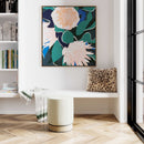 Ivy Velvet Ottoman