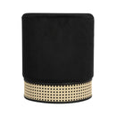 Ivy Velvet Ottoman