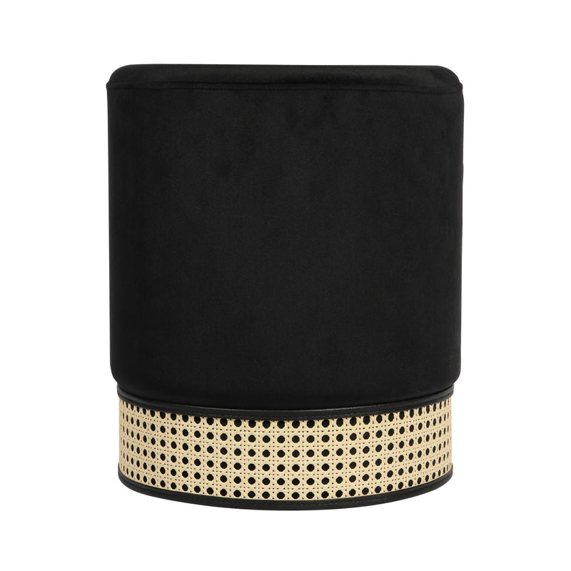 Ivy Velvet Ottoman