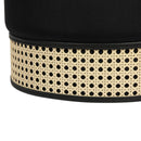 Ivy Velvet Ottoman