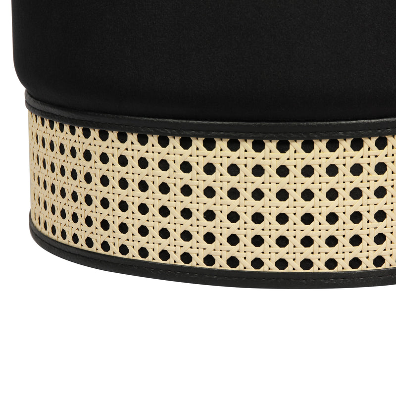 Ivy Velvet Ottoman