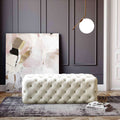 Kaylee Jumbo Velvet Ottoman