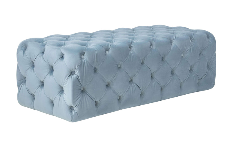 Kaylee Jumbo Velvet Ottoman