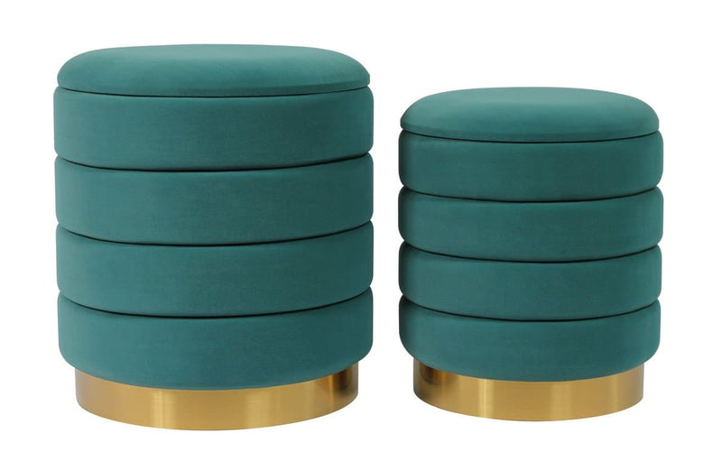 Nora Storage Ottomans - Set of 2