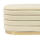 Lillian Velvet Storage Bench