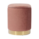 Zoe Velvet Storage Ottoman