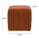 Morgan Pleated Ottoman