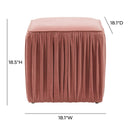 Morgan Pleated Ottoman